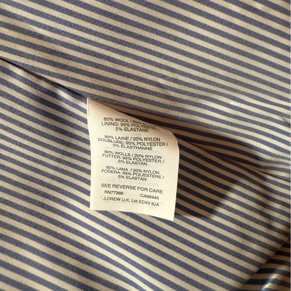 NWT J. Crew Wool Melton Short Peacoat - Picture 12 of 12